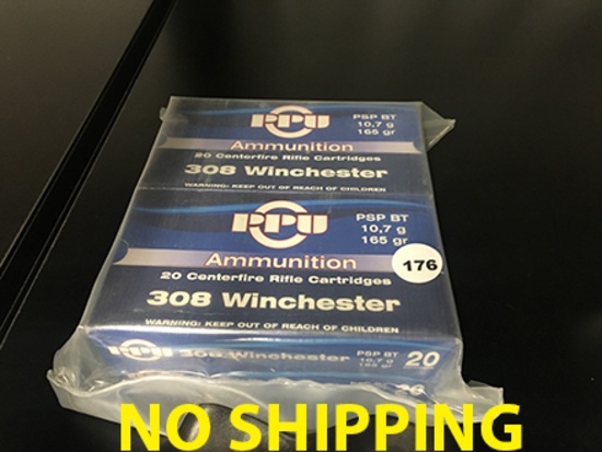 80 Rds, 308 Win, 165 gr