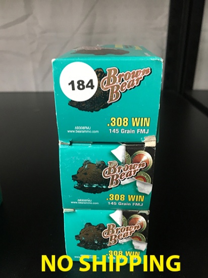 60 Rds, 308 Win. 145 gr