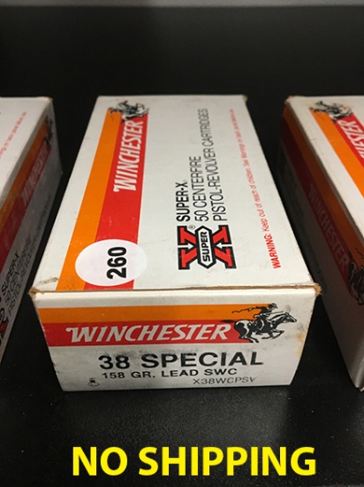 50 Rds, 38 Special, 158 gr