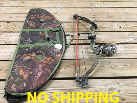 PSE Spyder Compound Bow w/ Muzzy Bowfishing Gear & Case