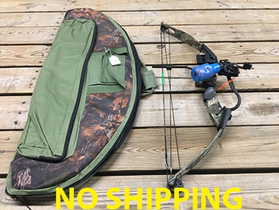 PSE Fitzgerald Compound Bow w/ AMS Bowfishing Gear & Case