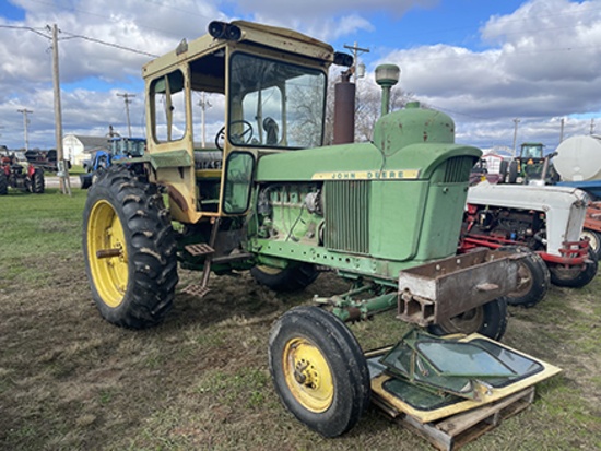 JD 4010 LP Tractor, Custom 90 Cab, Syncro Trans, 3 pt., 540 PTO, 15.5-38 Tires, Reads 4327 Hours