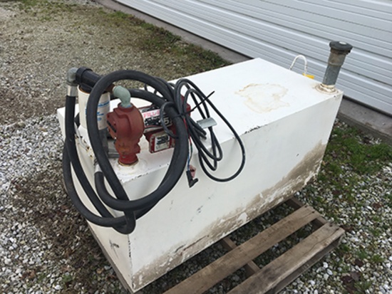 100 gal Fuel Tank w/ Fill-Rite 15 GPM Pump