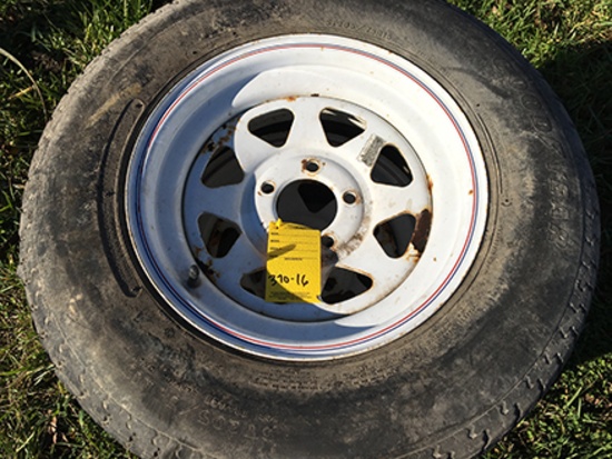(3) 5 Bolt Trailer Wheels, Tires are Bad
