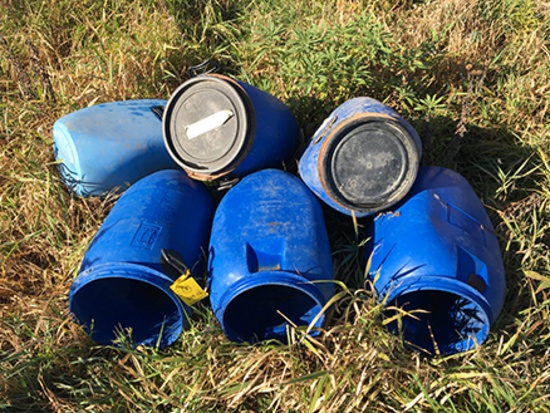 6 Barrels Only 2 Lids
