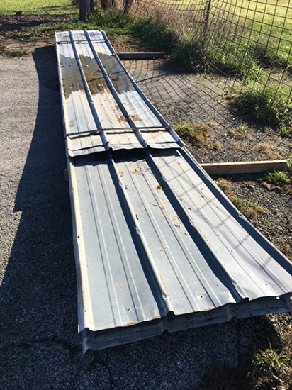 Misc. Used Galvanized Metal Several 22 1/2 ft. Pieces