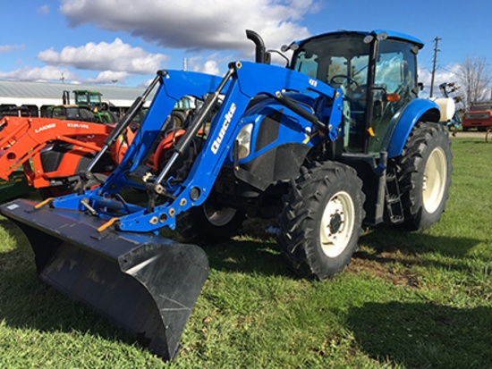 2014 NH TS6.120, 4 WD Cab Tractor, Reads 4618 Hours