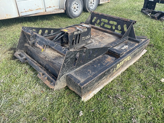 Skidsteer Attach 5 1/2 ft. Hyd Brush Cutter, High Flow