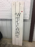 6 ft Wooden Welcome Sign