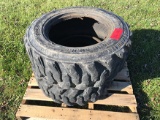 (2) 10-16.5 N.H.S Skid Steer Tires
