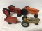 (3) Hubley Tractors & Cart