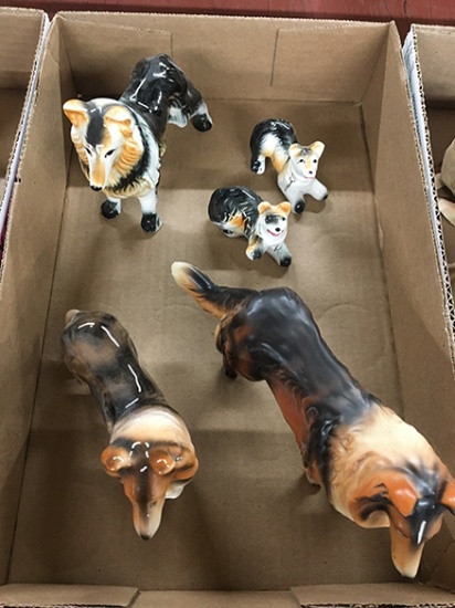Collie Dog Figurines
