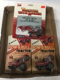 (2) Int., (1) MF Tractors, 1/64 Scale