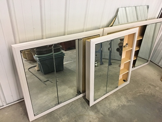 (3) Wall Mount Medicine Cabinets, 2 Damaged