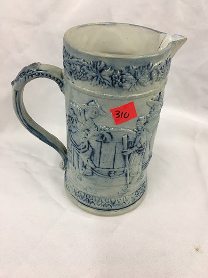 White Utica Burgamaster C1900 (Cracked & Damaged)