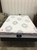 Queen (Serta) Bed and Frame, No Headboard , ( Nice Outfit)