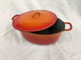 Belgium Cast Iron Enameled Covered Roaster