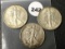 1943, 43-D, 43-S Walking Liberty Half Dollars