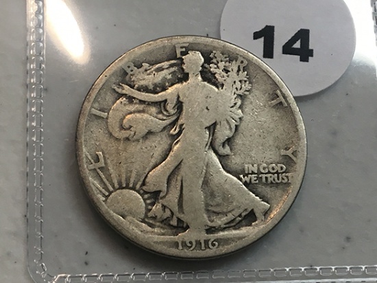 1916 Walking Liberty Half