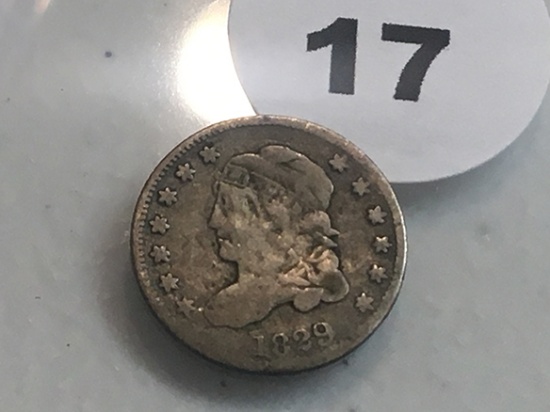 1829 Capped Bust Half Dime