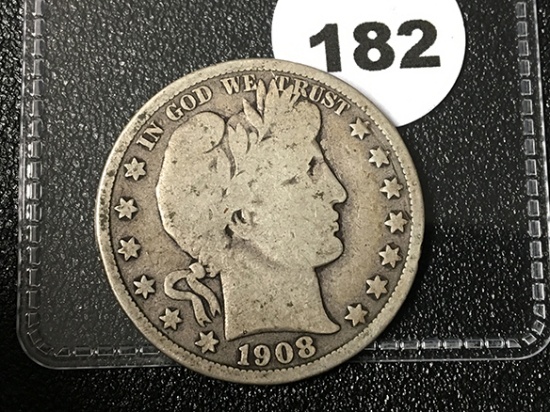 1908-D Barber Half