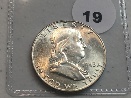 1948 Franklin Half, Unc.
