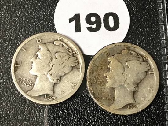 1923, 23-D Mercury Dime