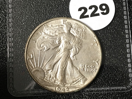 1942 Walking Liberty Half, AU