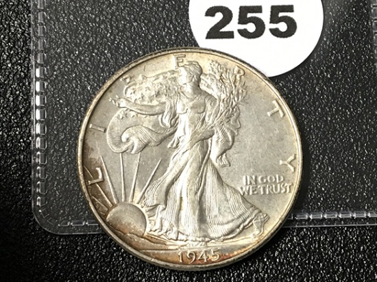 1945 Walking Liberty Half