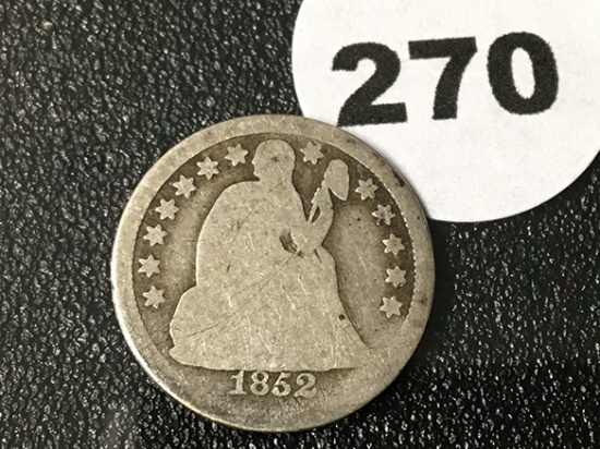 1852 Seated Dime
