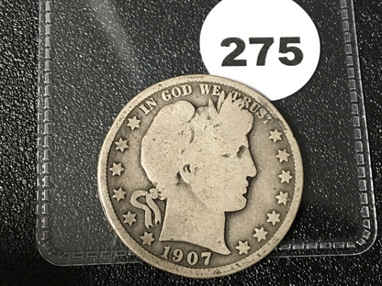 1907-D Barber Half
