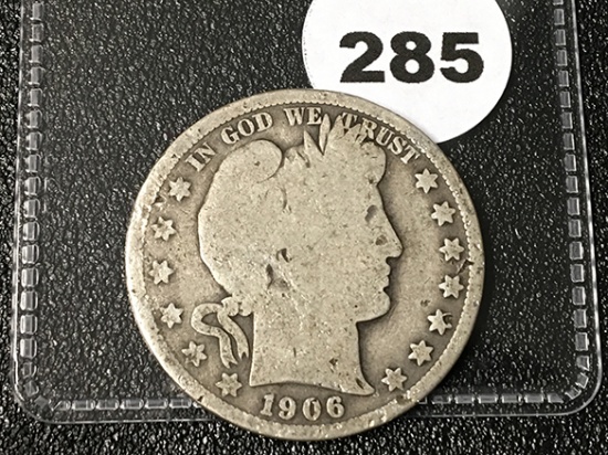 1906-O Barber Half, Bent