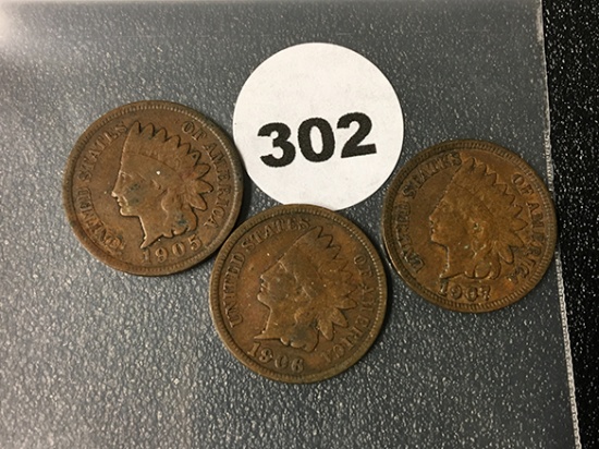 1905, 06. 07 Indian Cents