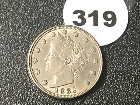 1883 (No Cents) V-Nickel, MS+