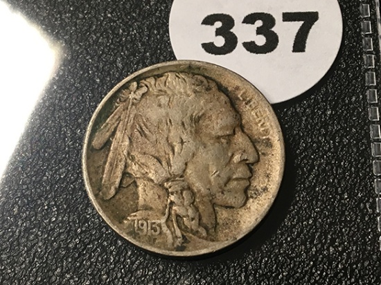 1913 T-1 Buffalo Nickel