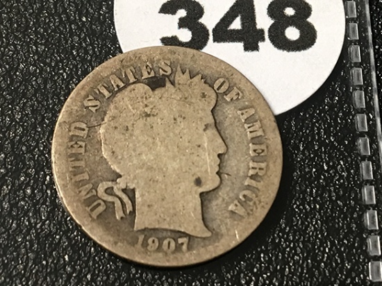 1907-O Barber Dime