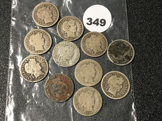 (11) Barber Dimes