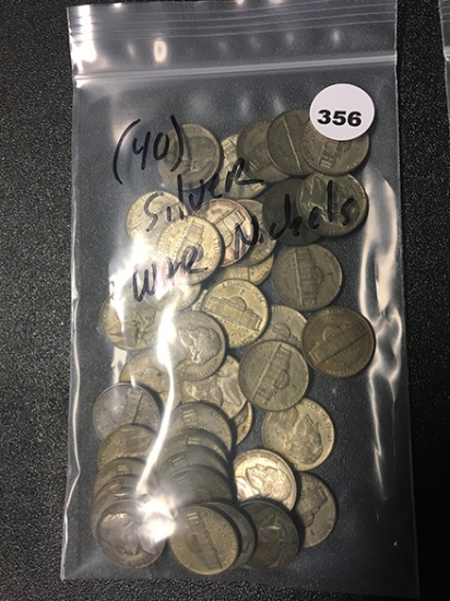 (40) Silver War Nickels