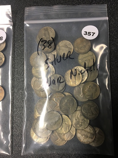 (38) Silver War Nickels