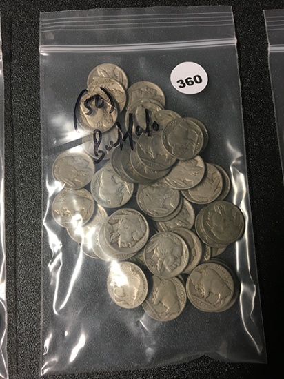 (50) Buffalo Nickels