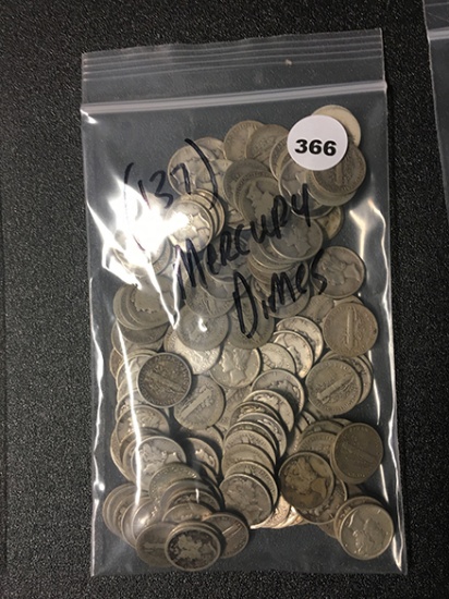 (137) Mercury Dimes
