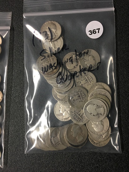 (43) Silver Washington Quarters