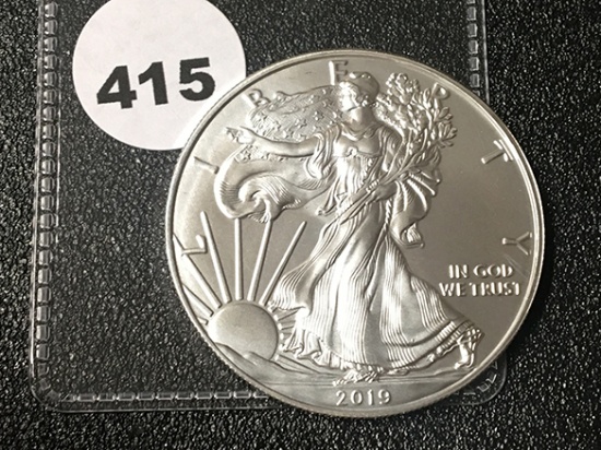 2019 Silver Eagle, Unc.