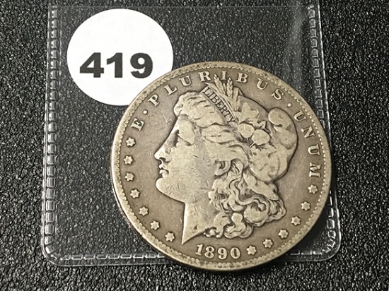 1890-CC Morgan Dollar