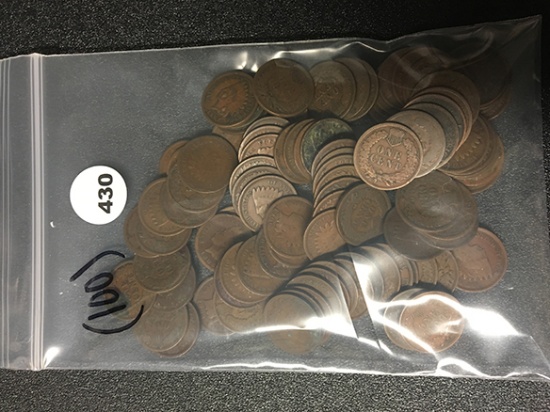 (100) Indian Head Cents