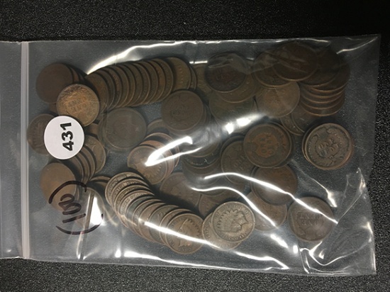 (100) Indian Head Cents
