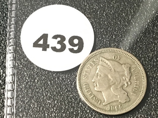 1865 3 Cent Piece