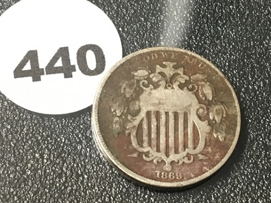 1869 Shield Nickel