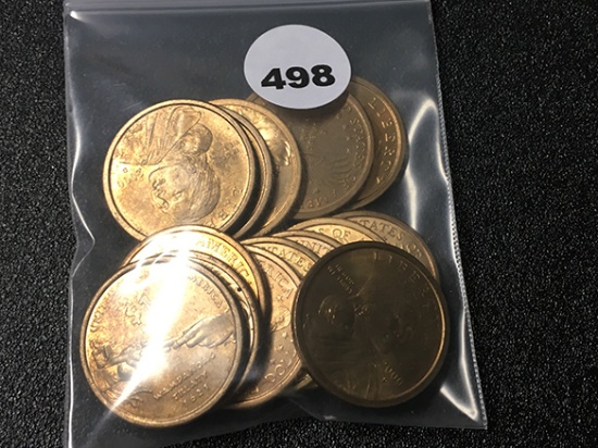 (14) Sacajawea Dollars