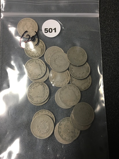 (20) V Nickels